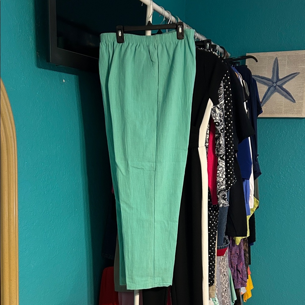 Almost Famous Mint Green Pants